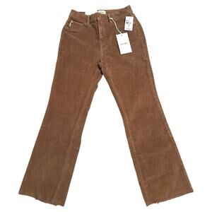 DL1961 Jeans Women’s 26 Bridget High Rise Ankle Bootcut Teddy Taupe Corduroy